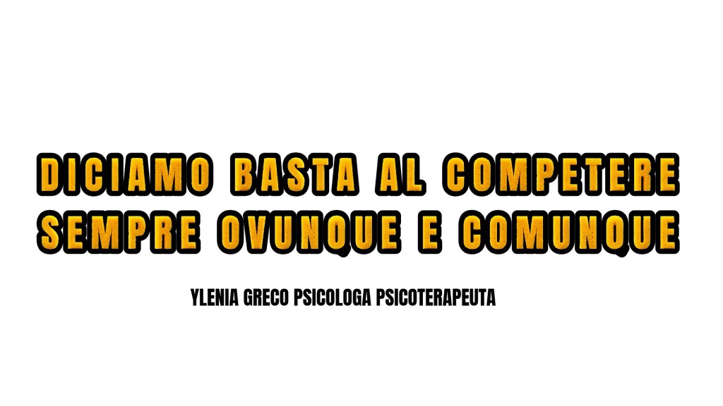 Competere su tutto, sempre e comunque non solo ci fa male ma non è neanche&nbsp;utile.